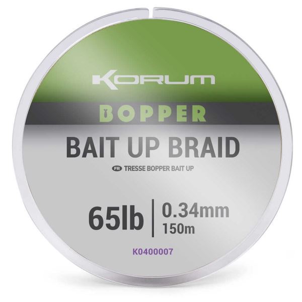 Korum Splétaná Šňůra Bopper Bait Up Braid 0,34 mm 150 m