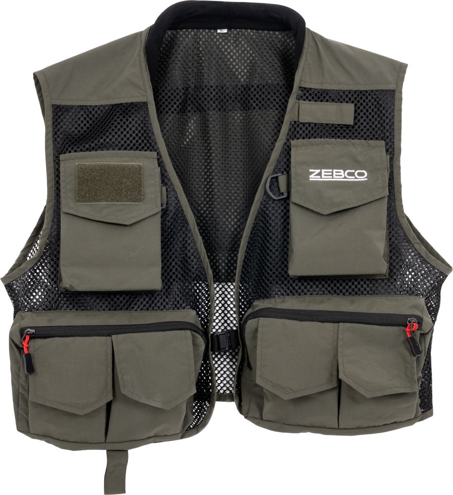 Zebco vesta lightweight 9 pocket fishing vest
