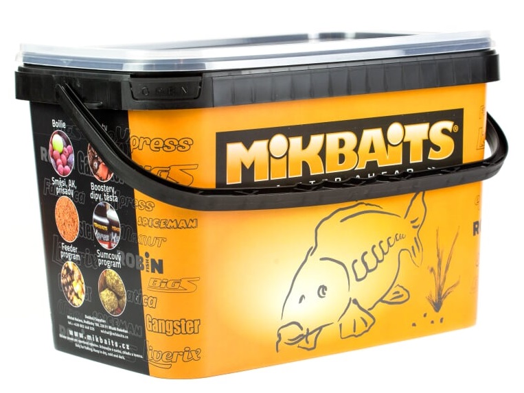 Levně Mikbaits boilie liverix mazaná škeble 2,5 kg 20 mm