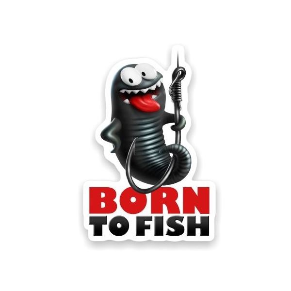 4ANGLERSDESIGN Samolepka 07 Born To Fish