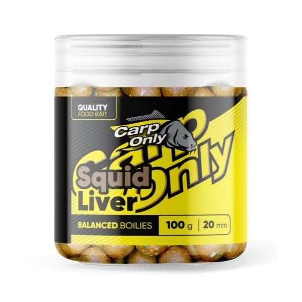 Carp Only Vyvážené Boilies Balanced Squid Liver 100 g