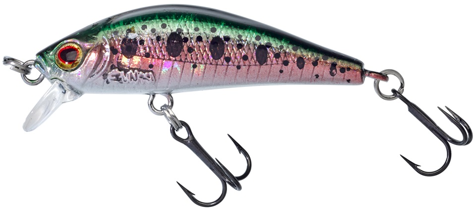 Levně Gunki wobler gamera f hl rainbow trout - 3,9 cm 1,9 g