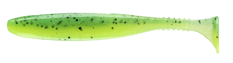 Daiwa gumová nástraha d-fin uv chartreuse tiger-7,5 cm