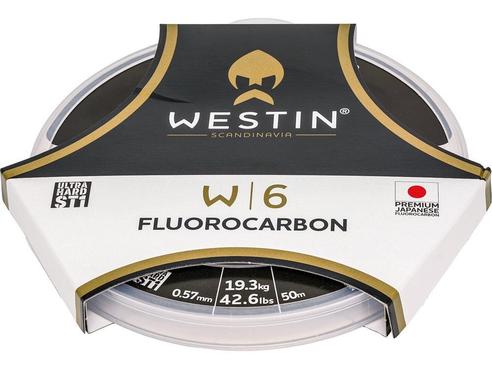 Levně Westin fluorocarbon w6 st1 ultra hard 50 m - 0,57 mm 19,3 kg