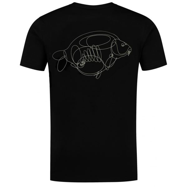 Korda Tričko One Liner Tee Black
