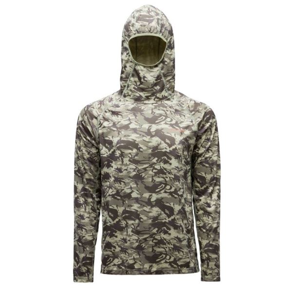 Grundéns Funkční UV Mikina Solstrale Hoody Refraction Camo Green