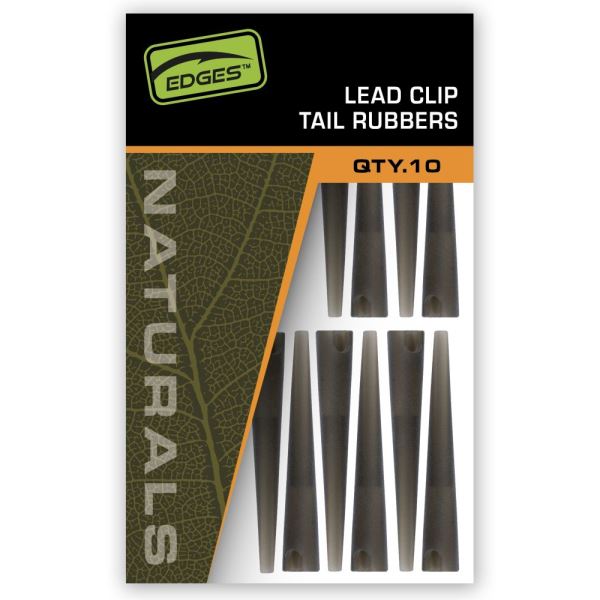 Fox Převleky Na Závěsky Edges Naturals Lead Clip Tail Rubbers 10 ks