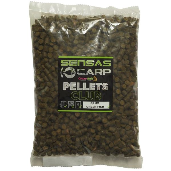 Sensas Pelety Club Green Fish 800 g