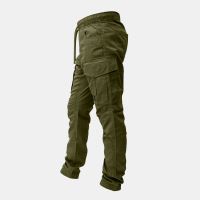 Kumu Lehké Kalhoty Utility Cargos Khaki (4)