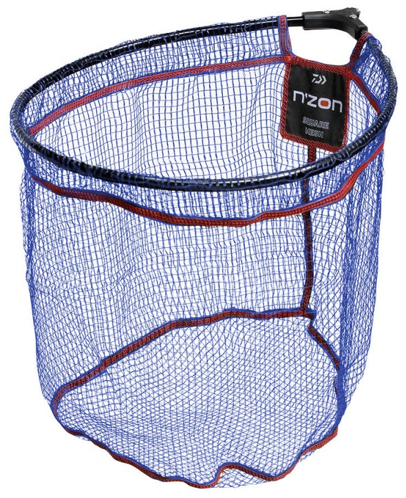 Daiwa podběráková hlava n´zon square mesh landing net pogumovaný - 55x45 cm