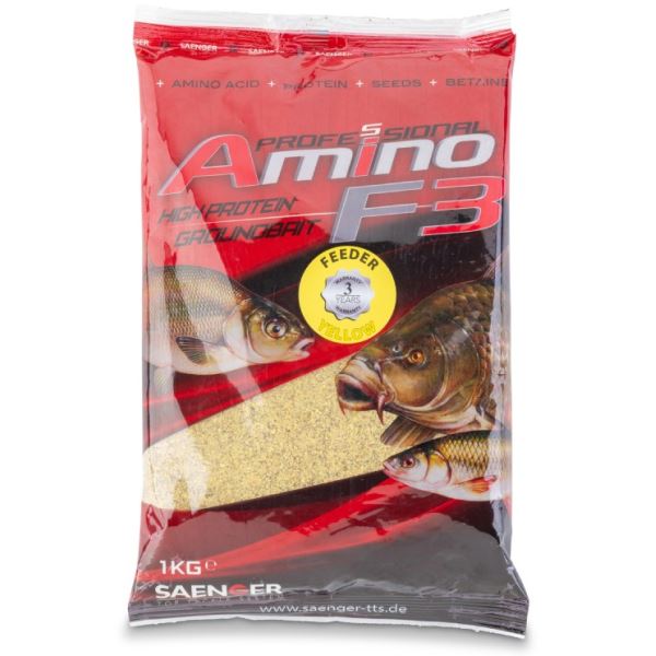 Saenger Krmítková Směs Amino F3 High Protein Groundbait Veggie Amur & Jeseter 1 kg