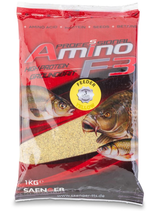 Saenger krmítková směs amino f3 high protein groundbait veggie amur & jeseter 1 kg