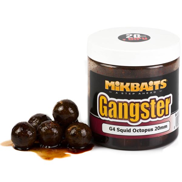Mikbaits Boilies V Dipu Gangster G4 squid octopus 250 ml
