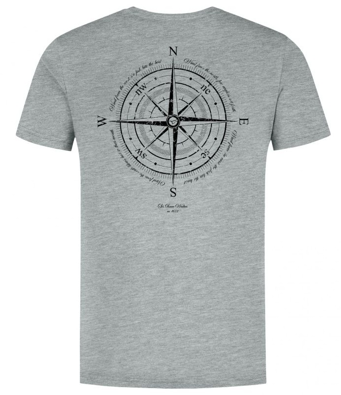 Levně Korda tričko compass tee heather grey - xxl