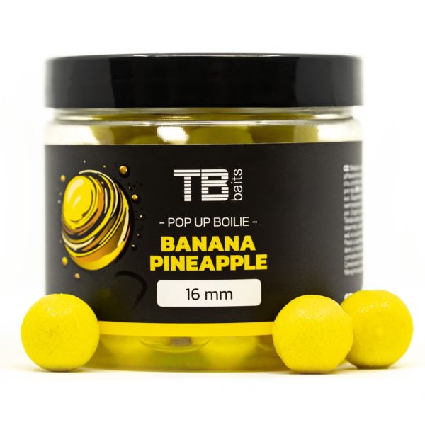 TB Baits Plovoucí Boilie Pop-Up Yellow Banana Pineapple + NHDC 65 g