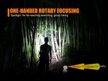 Fenix Nabíjecí Zaostřovací Čelovka Grey HL40R (5)