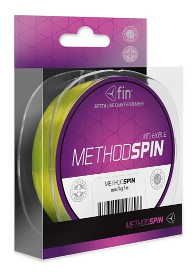 Fin vlasec method spin fluo žlutá 5000 m-průměr 0,30 mm / nosnost 16,9 lb