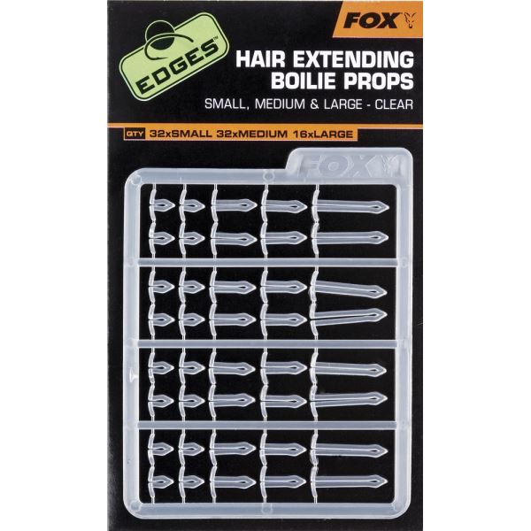 Fox edges prodlužovací zarážky hair extending boilie props clear