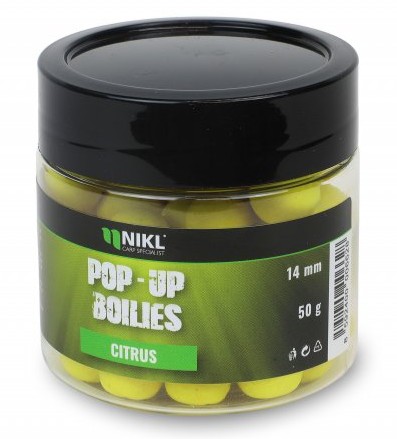 Levně Nikl plovoucí pop-up boilies citrus - 16 mm 50 g