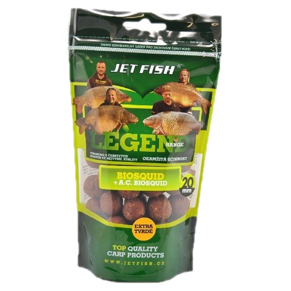 Jet Fish Extra Tvrdé Boilie Legend Range Biokrill 250 g (1)
