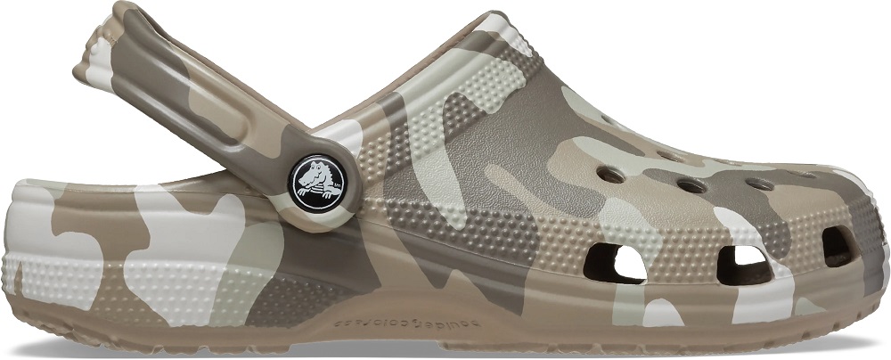 Crocs nazouváky classic printed camo clog mushroom multi - 41-42