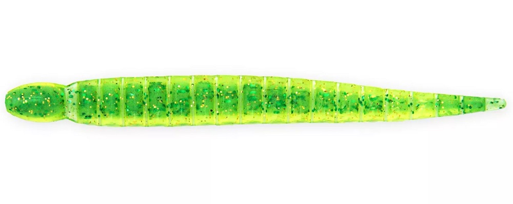 Levně Keitech gumová nástraha custom leech lime chartreuse 8 cm 1,4 g 10 ks