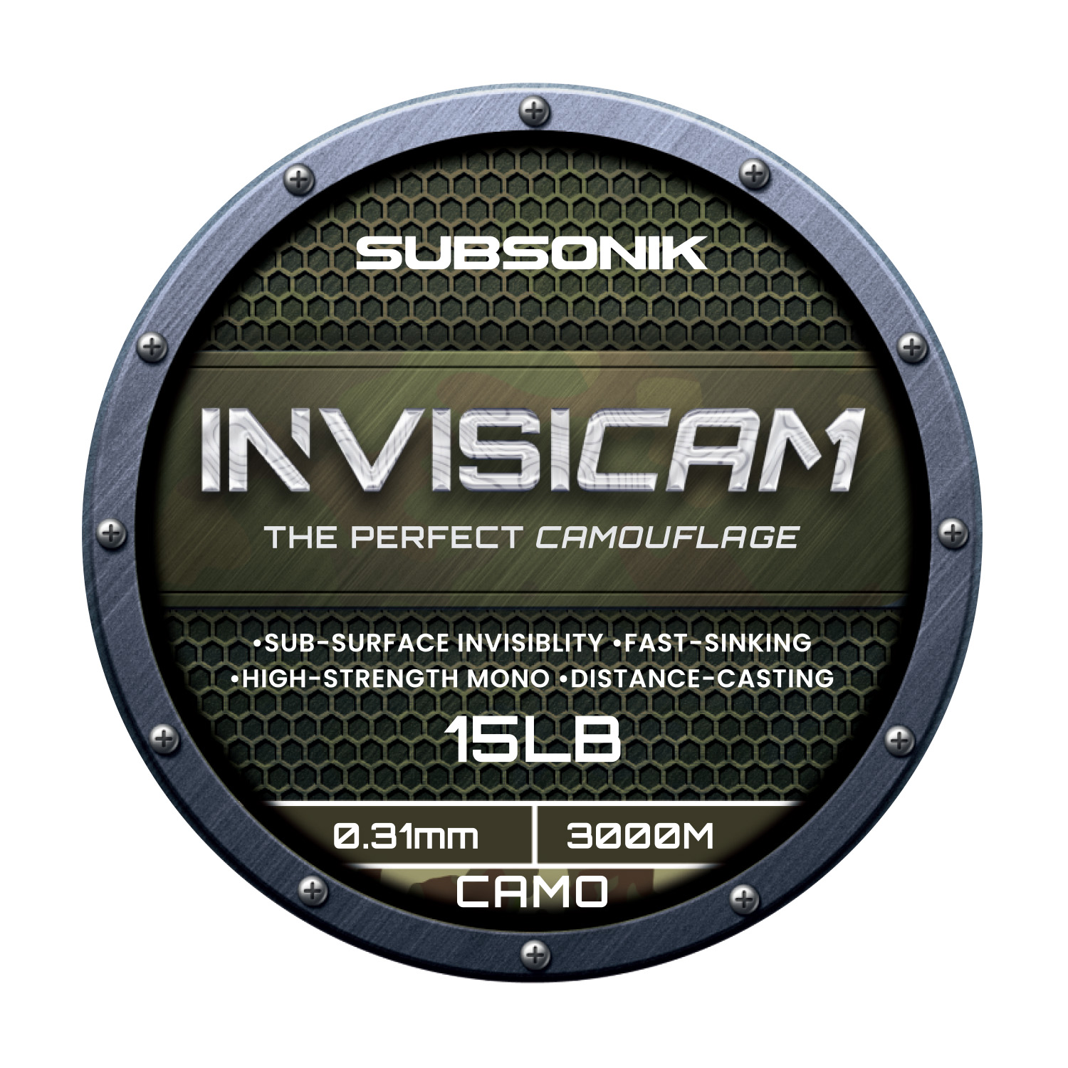 Levně Sonik vlasec subsonik invisicam 3000 m - 0,35 mm 18 lb