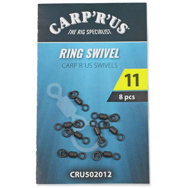 Carp´R´Us Obratlíky s Kroužkem Swivel Ring 11 8 ks