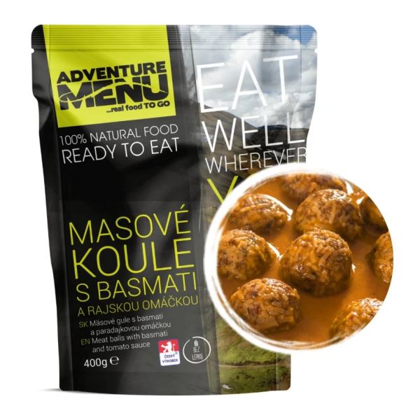 Adventure Menu Masové Koule S Basmati A Rajskou Omáčkou