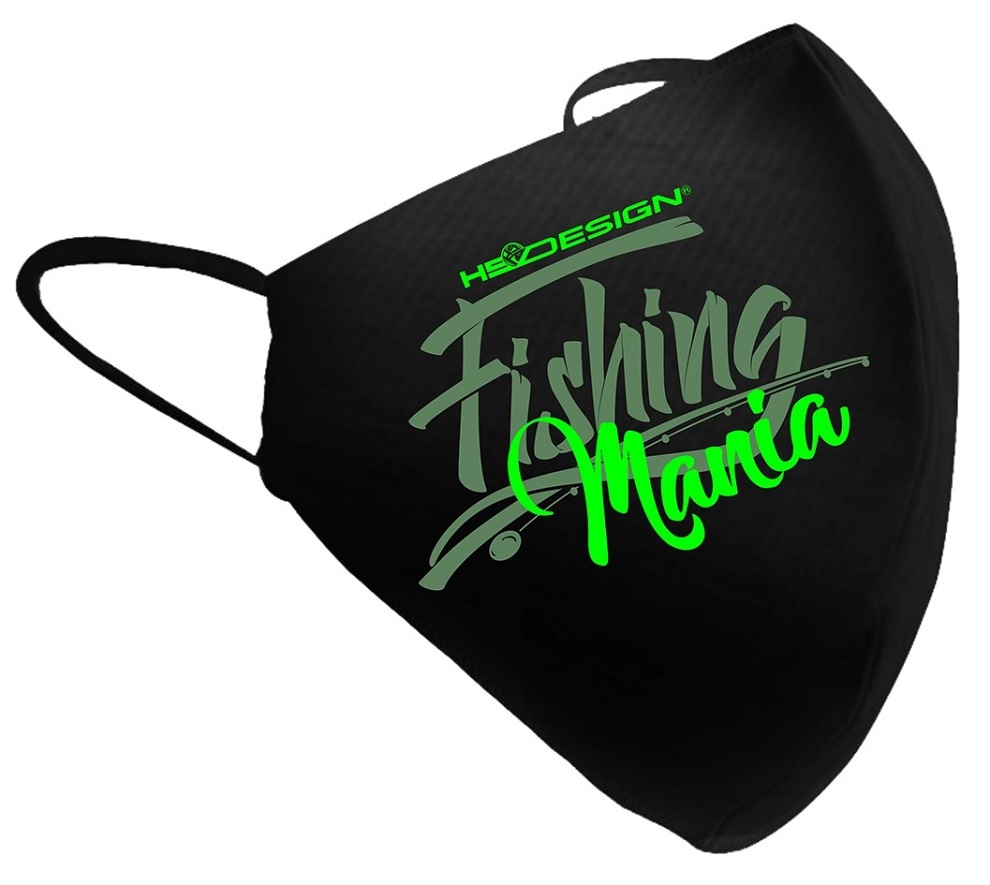 Levně Hotspot design rouška fishing mania zelená