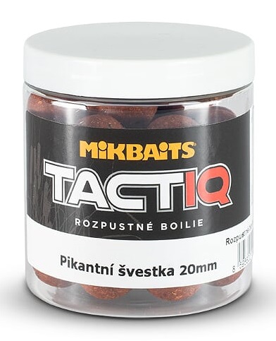 Levně Mikbaits rozpustné boilies tactiq pikantní švestka 250 ml - 20 mm