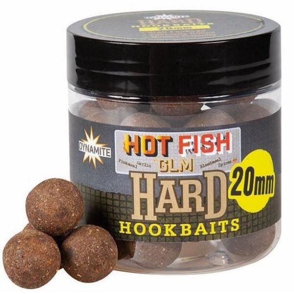 Dynamite Baits Hard Boilie Hardened Hookbaits Hot Fish GLM 20 mm