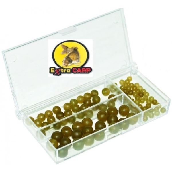 Extra Carp Gumové Korálky Rubber Beads Set 100 ks