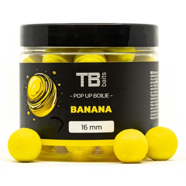 TB Baits Plovoucí Boilie Pop-Up Banana + NHDC 65 g