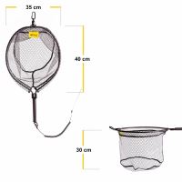 Fencl Muškařský Podběrák King M Karbon s Pogumovanou Sítí 40x35 (3)