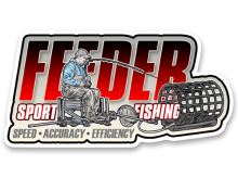 4ANGLERSDESIGN Samolepka 75 Feeder Sport Fishing 4ANGLERSDESIGN Samolepka 75 Feeder Sport Fishing