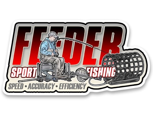 Levně 4anglersdesign samolepka 75 feeder sport fishing