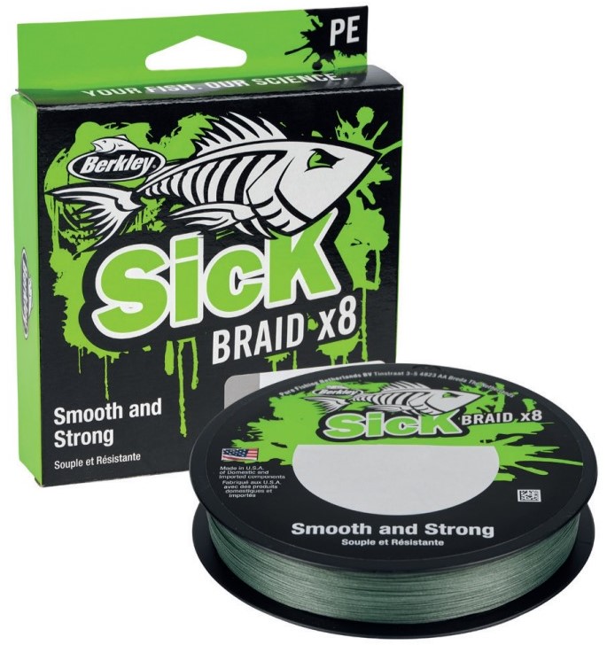 Levně Berkley splétaná šňůra sick braid x8 150 m - 0,06 mm 5,4 kg