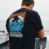 Grundéns Tričko Support Fishermen SS T-Shirt Black (2)