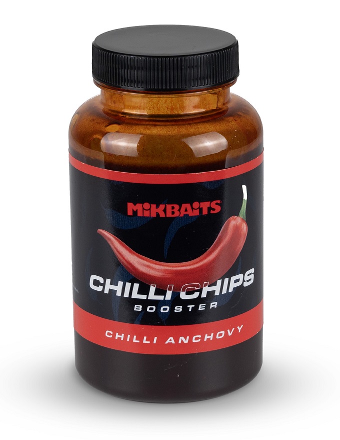 Levně Mikbaits chilli chips booster chilli anchovy 250 ml