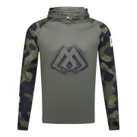 Mikado Tričko S Kapucí a UPF Filtrem Green Camo