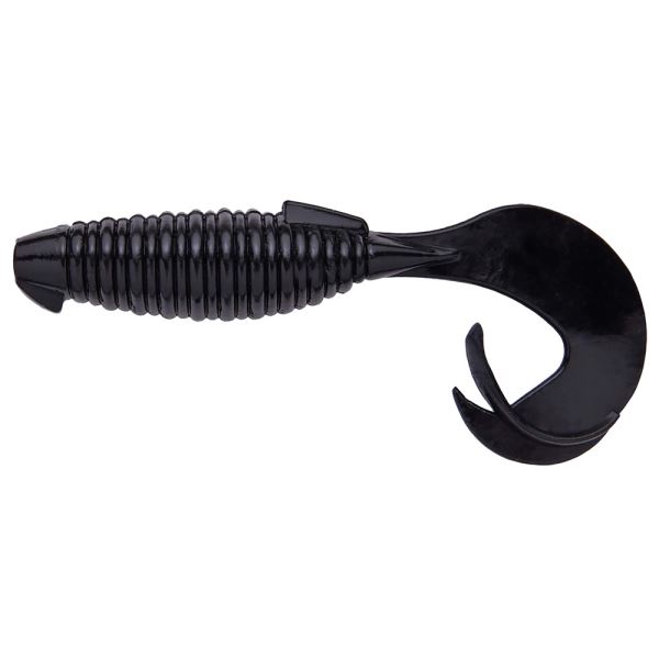 Keitech Gumová Nástraha Flapper Grub Black - 4" 10,2 cm 6,5 g 7 ks