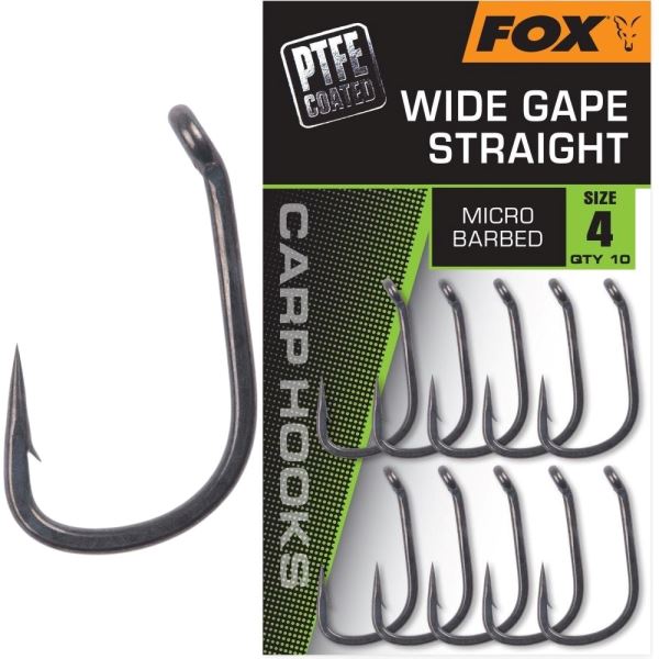 Fox Háčky Wide Gape Straight 10 ks