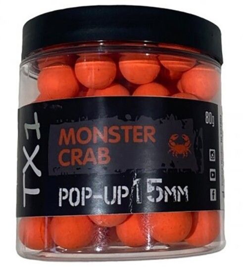Levně Shimano plovoucí boilie tx1 pop up monster crab orange - 15 mm 80 g