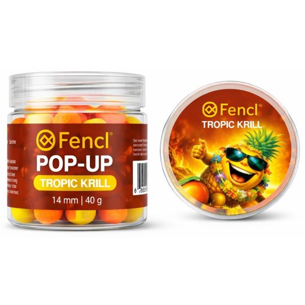 Fencl Plovoucí Boilie Pop Up Tropic Krill 40 g 14 mm
