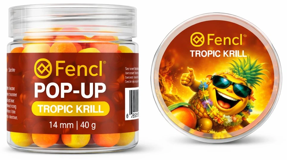 Levně Fencl plovoucí boilie pop up tropic krill 40 g 14 mm