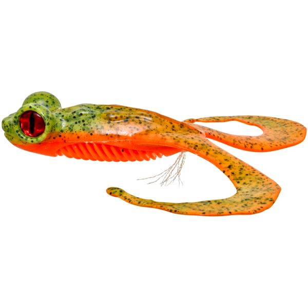 Gunki Gumová Nástraha Bull Frog Fluo Chart Pepper - 13 cm