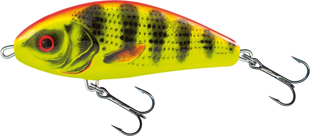 Levně Salmo wobler fatso sinking bright perch - 10 cm