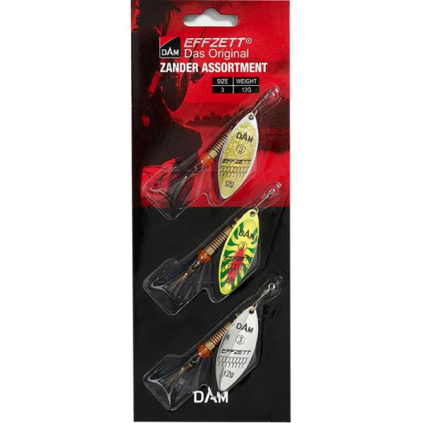 Dam Sada Třpytek Assortment Spinner 3 ks 3 12 g Sinking Zander