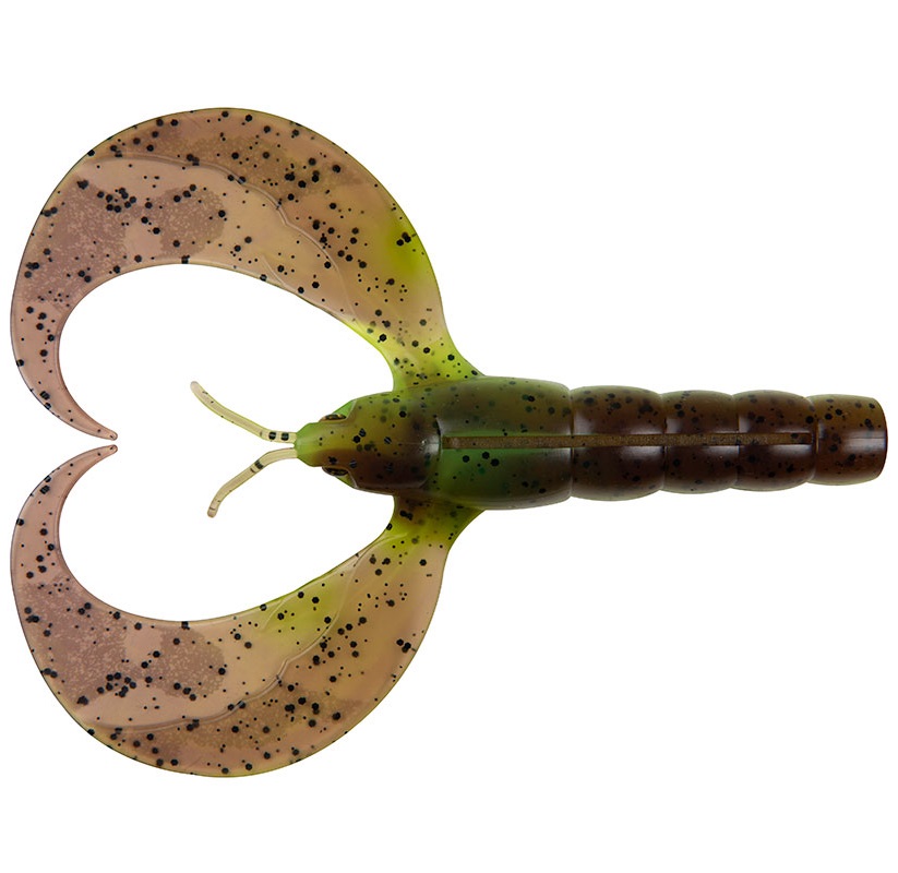 Levně Fox rage gumová nástraha mega craw green pumpkin uv - 13 cm